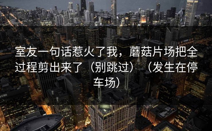 室友一句话惹火了我，蘑菇片场把全过程剪出来了（别跳过）（发生在停车场）